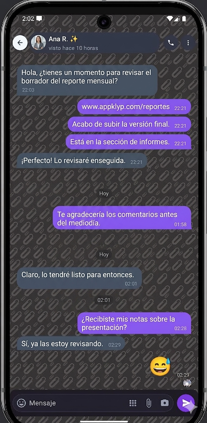 Chat en conversación