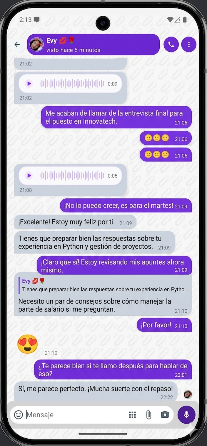 Medios compartidos en el chat